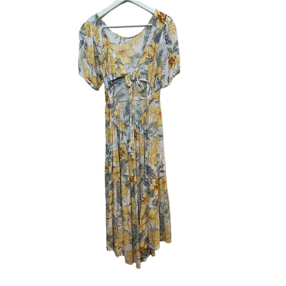 Rip Curl Always Summer Midi Dress Open Back Flora… - image 4